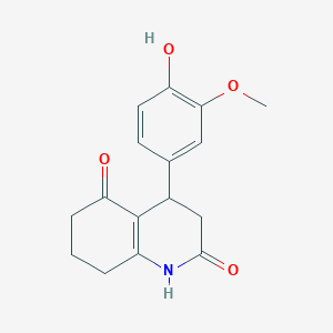 4-(4-HYDROXY-3-METHOXYPHENYL)-4,6,7,8-TETRAHYDRO-2,5(1H,3H)-QUINOLINEDIONE