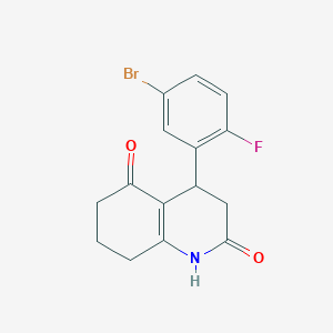 4-(5-BROMO-2-FLUOROPHENYL)-4,6,7,8-TETRAHYDRO-2,5(1H,3H)-QUINOLINEDIONE