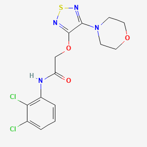 N-(2,3-DICHLOROPHENYL)-2-{[4-(4-MORPHOLINYL)-1,2,5-THIADIAZOL-3-YL]OXY}ACETAMIDE