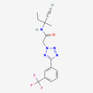 N-(3-METHYL-1-PENTYN-3-YL)-2-{5-[3-(TRIFLUOROMETHYL)PHENYL]-2H-TETRAZOL-2-YL}ACETAMIDE