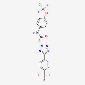 N-{4-[chloro(difluoro)methoxy]phenyl}-2-{5-[4-(trifluoromethyl)phenyl]-2H-tetrazol-2-yl}acetamide