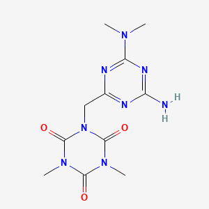 1-{[4-amino-6-(dimethylamino)-1,3,5-triazin-2-yl]methyl}-3,5-dimethyl-1,3,5-triazinane-2,4,6-trione