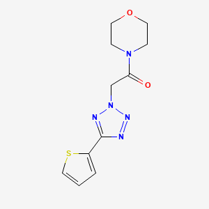 1-Morpholin-4-yl-2-(5-thiophen-2-yltetrazol-2-yl)ethanone