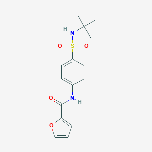 molecular formula C15H18N2O4S B431482 N-[4-(tert-butylsulfamoyl)phenyl]furan-2-carboxamide 