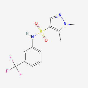 15-DIMETHYL-N-[3-(TRIFLUOROMETHYL)PHENYL]-1H-PYRAZOLE-4-SULFONAMIDE