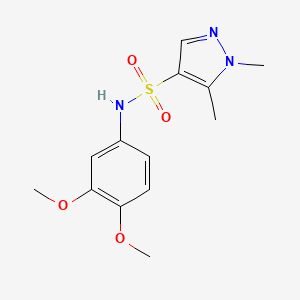 N-(3,4-dimethoxyphenyl)-1,5-dimethyl-1H-pyrazole-4-sulfonamide