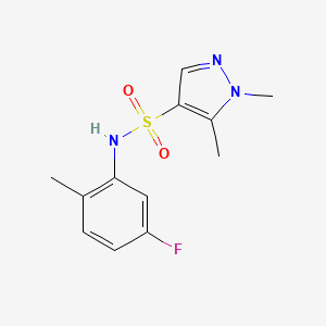 N-(5-FLUORO-2-METHYLPHENYL)-15-DIMETHYL-1H-PYRAZOLE-4-SULFONAMIDE