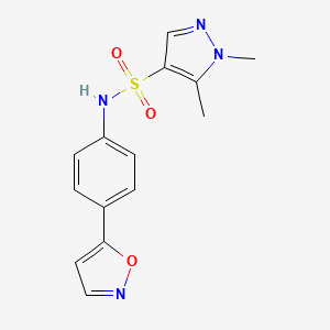 15-DIMETHYL-N-[4-(12-OXAZOL-5-YL)PHENYL]-1H-PYRAZOLE-4-SULFONAMIDE