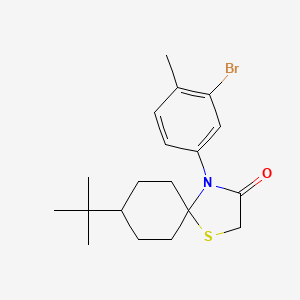 4-(3-bromo-4-methylphenyl)-8-tert-butyl-1-thia-4-azaspiro[4.5]decan-3-one