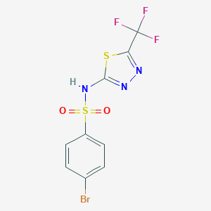 4-bromo-N-[5-(trifluoromethyl)-1,3,4-thiadiazol-2-yl]benzenesulfonamide