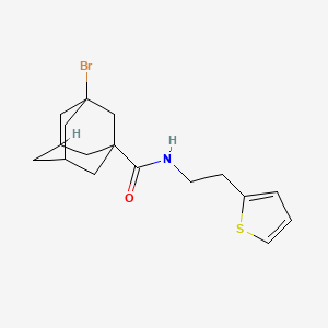 3-bromo-N-[2-(thiophen-2-yl)ethyl]tricyclo[3.3.1.1~3,7~]decane-1-carboxamide