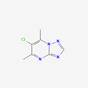 molecular formula C7H7ClN4 B4315134 6-chloro-5,7-dimethyl[1,2,4]triazolo[1,5-a]pyrimidine 