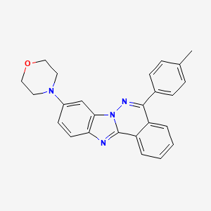 4-[5-(4-METHYLPHENYL)[1,3]BENZIMIDAZO[2,1-A]PHTHALAZIN-9-YL]MORPHOLINE