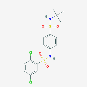 N-[4-(tert-butylsulfamoyl)phenyl]-2,5-dichlorobenzenesulfonamide