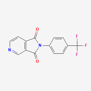 2-[4-(trifluoromethyl)phenyl]-1H-pyrrolo[3,4-c]pyridine-1,3(2H)-dione