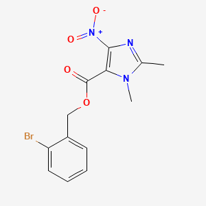 2-bromobenzyl 1,2-dimethyl-4-nitro-1H-imidazole-5-carboxylate