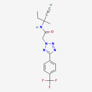 N-(1-ethyl-1-methylprop-2-yn-1-yl)-2-{5-[4-(trifluoromethyl)phenyl]-2H-tetrazol-2-yl}acetamide