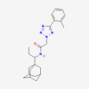 N-[1-(1-adamantyl)propyl]-2-[5-(2-methylphenyl)-2H-tetrazol-2-yl]acetamide