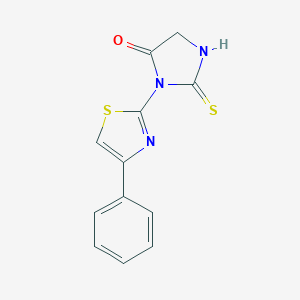 molecular formula C12H9N3OS2 B431534 3-(4-Phenyl-1,3-thiazol-2-yl)-2-thioxo-4-imidazolidinone CAS No. 52413-89-5