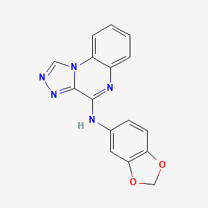 N-(1,3-BENZODIOXOL-5-YL)-N-[1,2,4]TRIAZOLO[4,3-A]QUINOXALIN-4-YLAMINE