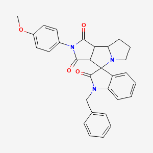 1-benzyl-2'-(4-methoxyphenyl)-3a',6',7',8',8a',8b'-hexahydro-1'H-spiro[indole-3,4'-pyrrolo[3,4-a]pyrrolizine]-1',2,3'(1H,2'H)-trione