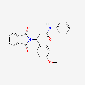 3-(1,3-DIOXO-2,3-DIHYDRO-1H-ISOINDOL-2-YL)-3-(4-METHOXYPHENYL)-N-(4-METHYLPHENYL)PROPANAMIDE