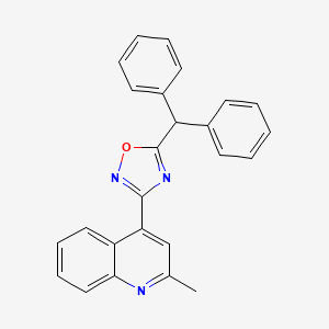 5-Benzhydryl-3-(2-methylquinolin-4-yl)-1,2,4-oxadiazole