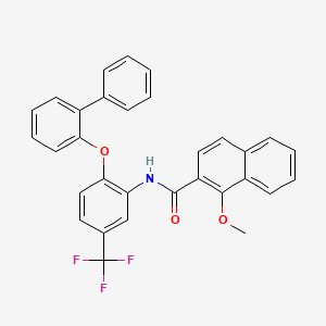 N-[2-(biphenyl-2-yloxy)-5-(trifluoromethyl)phenyl]-1-methoxy-2-naphthamide