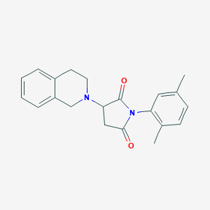 molecular formula C21H22N2O2 B431555 3-(3,4-dihydroisoquinolin-2(1H)-yl)-1-(2,5-dimethylphenyl)pyrrolidine-2,5-dione CAS No. 511515-43-8