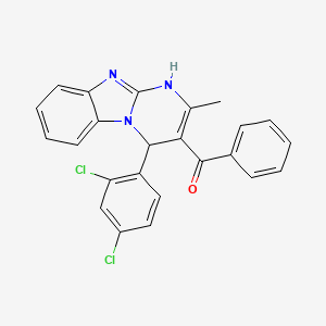 [4-(2,4-dichlorophenyl)-2-methyl-1,4-dihydropyrimido[1,2-a]benzimidazol-3-yl](phenyl)methanone