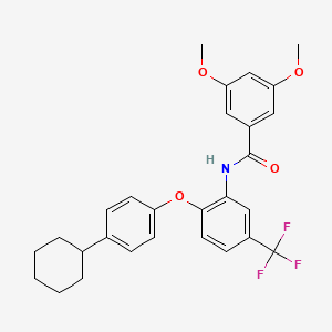 N-[2-(4-cyclohexylphenoxy)-5-(trifluoromethyl)phenyl]-3,5-dimethoxybenzamide