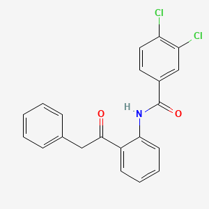 3,4-dichloro-N-[2-(phenylacetyl)phenyl]benzamide