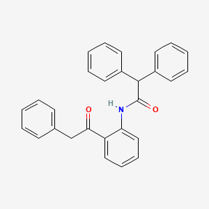 2,2-diphenyl-N-[2-(phenylacetyl)phenyl]acetamide