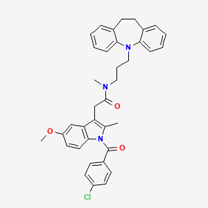 2-[1-(4-chlorobenzoyl)-5-methoxy-2-methyl-1H-indol-3-yl]-N-[3-(10,11-dihydro-5H-dibenzo[b,f]azepin-5-yl)propyl]-N-methylacetamide