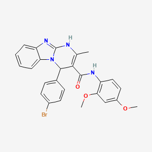 4-(4-bromophenyl)-N-(2,4-dimethoxyphenyl)-2-methyl-1,4-dihydropyrimido[1,2-a]benzimidazole-3-carboxamide