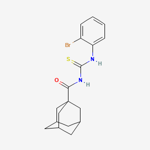 molecular formula C18H21BrN2OS B4315656 N-(1-ADAMANTYLCARBONYL)-N'-(2-BROMOPHENYL)THIOUREA 