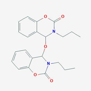 molecular formula C22H24N2O5 B4315659 4,4'-oxybis(3-propyl-3,4-dihydro-2H-1,3-benzoxazin-2-one) 