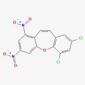 molecular formula C14H6Cl2N2O5 B4315661 6,8-dichloro-1,3-dinitrodibenzo[b,f]oxepine 