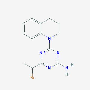 4-(1-bromoethyl)-6-(3,4-dihydroquinolin-1(2H)-yl)-1,3,5-triazin-2-amine