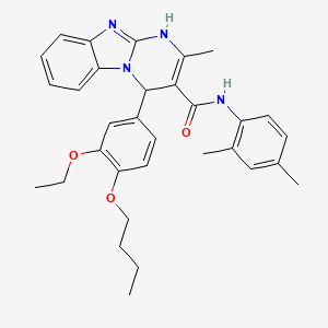 4-(4-butoxy-3-ethoxyphenyl)-N-(2,4-dimethylphenyl)-2-methyl-1,4-dihydropyrimido[1,2-a]benzimidazole-3-carboxamide