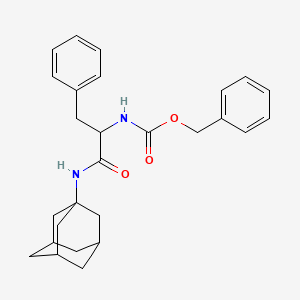 molecular formula C27H32N2O3 B4315688 benzyl [2-(1-adamantylamino)-1-benzyl-2-oxoethyl]carbamate 