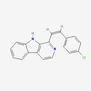 molecular formula C19H13ClN2 B4315717 1-[2-(4-chlorophenyl)vinyl]-9H-beta-carboline 