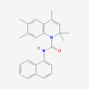 molecular formula C25H26N2O B431578 2,2,4,6,7-pentamethyl-N-(1-naphthyl)-1(2H)-quinolinecarboxamide CAS No. 522660-24-8