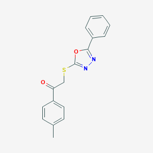 1-(4-Methylphenyl)-2-[(5-phenyl-1,3,4-oxadiazol-2-yl)sulfanyl]ethanone