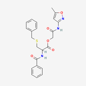 2-[(5-methylisoxazol-3-yl)amino]-2-oxoethyl N-benzoyl-S-benzylcysteinate