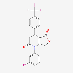 1-(3-fluorophenyl)-4-[4-(trifluoromethyl)phenyl]-4,7-dihydrofuro[3,4-b]pyridine-2,5(1H,3H)-dione