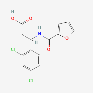 3-(2,4-dichlorophenyl)-3-(2-furoylamino)propanoic acid