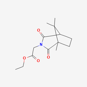 molecular formula C14H21NO4 B4315985 ethyl (1,8,8-trimethyl-2,4-dioxo-3-azabicyclo[3.2.1]oct-3-yl)acetate 