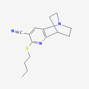 5-(butylthio)-1,6-diazatricyclo[6.2.2.0~2,7~]dodeca-2,4,6-triene-4-carbonitrile