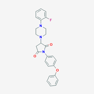 3-[4-(2-Fluorophenyl)piperazin-1-yl]-1-(4-phenoxyphenyl)pyrrolidine-2,5-dione